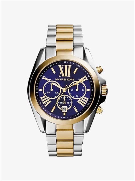 oversized bradshaw two tone watch.